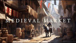 'Bannock' | MEDIEVAL MARKET TOWN | RPG Fantasy Ambience | 10 Hours