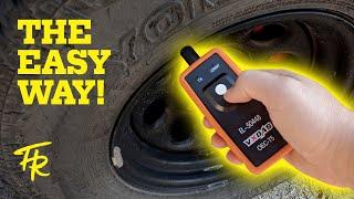 How to Relearn TIRE PRESSURE SENSORS the EASY WAY! Chevrolet, GM, GMC, Cadillac TPMS Reset