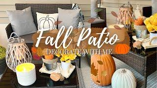 FALL DECORATE WITH ME 2022 | FALL PATIO DECOR IDEAS | COZY FALL PORCH TIPS AND IDEAS