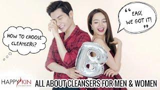 Hướng Dẫn Chọn Sữa Rửa Mặt Cho Nam Và Nữ | Happy Skin