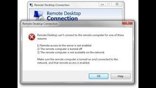 How To Fix Remote Desktop Connection Erro