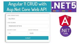 ASP.NET Core Web API CRUD with Angular 11