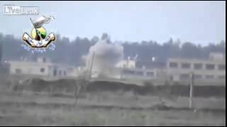 Konkurs ATGM attack hits Syrian Army Tank