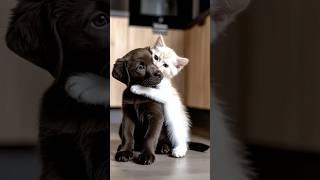 Cute Kitten and Puppy Playfully Bond [Cuddle Chronicles V10]