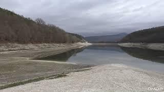 Новоульяновское водохранилище (Крым, Бахчисарайский район, село Новоульяновка). 17 декабря 2023 года