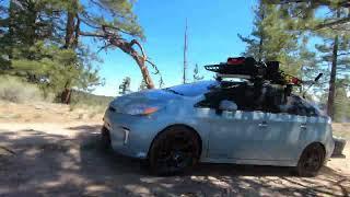Overland Toyota Prius with Hidden Winch in Front Bumper and a Prius Lift Kit