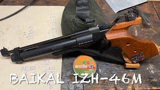 Baikal IZH-46M 10m .177 air pistol chronograph testing and first target wow what a treat!