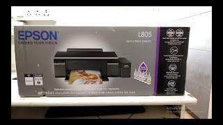 Epson L805 Unboxing & installation easy setup.