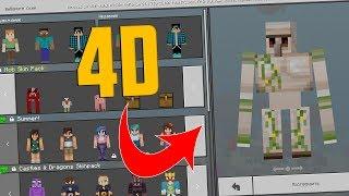 4D СКИНЫ В MINECRAFT PE 1.6!