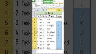 Insert Smiley Icon #shorts #shortvideo #ytshorts #excel #trending