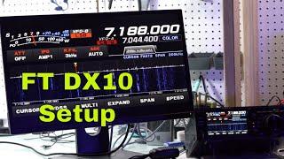 Yaesu FT-DX10 ~ Display Monitor ~ Ham Radio Deluxe ~ A Night w/ N9YO