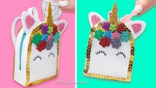 Миини Рюкзак из фоамирана/ КАК СДЕЛАТЬ СУМОЧКУ ЕДИНОРОГ / DIY UNICORN BAG / ИдейкиЗаКопейки