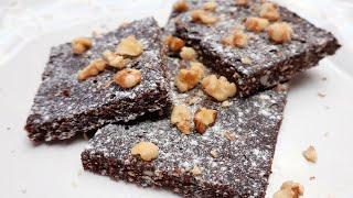 Easy 3 ingredient Raw Vegan Brownies