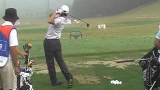 Kim Kyung-tae slow motion Wood Golf Swing from driving range (1)