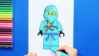 How to draw Jay (LEGO Ninjago)