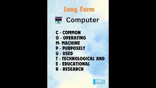 Long Form of Computer and Laptop