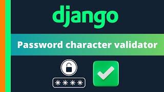 Create your own custom password character validator