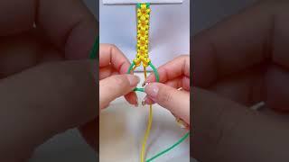 How to weave beautiful apricot blossom brace #diy #crafting #handmade