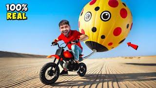 Mini 50cc Petrol Bike Vs Monster Balloon - ये तो कमाल हो गया 