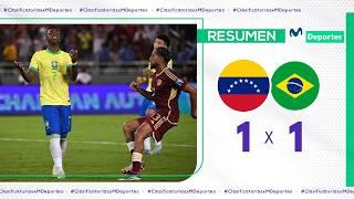 VENEZUELA vs. BRASIL [1-1] RESUMEN Y GOLES DEL PARTIDO | FECHA 11 | CLASIFICATORIAS 2026 