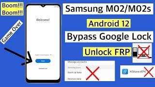 Samsung M02/M02s Frp Bypass Android 12/Unlock Google Account Look || M02 frp without data restore