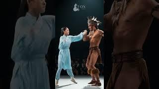 Baobao Kung Fu Beauty STUNS Muscular Fighter with Epic Knockout! | Fox Kung Fu AI