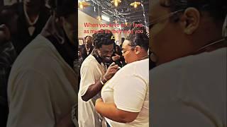 Kodak Black signed her shirt for FIVE minutes!  He always shows love! #KodakBlack