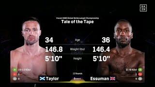 Josh Taylor vs Ekow Essuman Full Fight (2025-05-24)