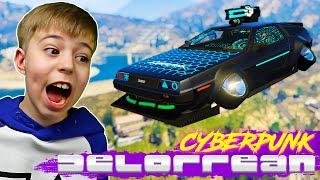 НАШЕЛ DeLorean Cyberpunk НА СЕКРЕТНОЙ БАЗЕ В ГТА5! // GTA 5 МОДЫ