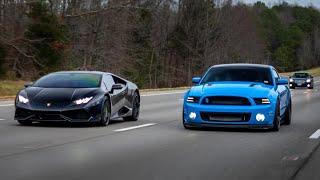 700HP BLUCIFER takes on 600HP LAMBORGHINI Huracan!