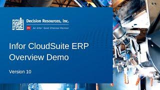 Decision Resources - Infor CloudSuite ERP Demo - Version 10