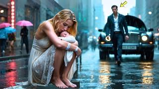 She Collapsed Clutching Her Newborn… No One Helped—Until a Mysterious Millionaire Lifted Her Into…