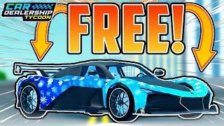 How To COMPLETE The New ZENVO Event FAST In Car Dealership Tycoon! (FREE COLLECTOR GIVEAWAY!)