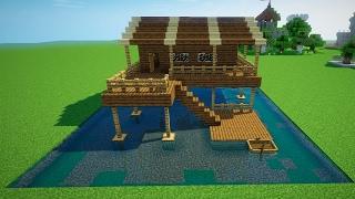 ДОМ НА ВОДЕ В МАЙНКРАФТ (WATER HOUSE MINECRAFT)