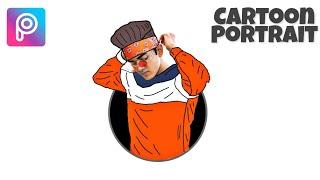 How to Edit Cartoon Portrait Logo - Picsart Tutorial - Cartoon Photo Editing