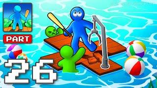 Zombie Raft - Gameplay Walkthrough Part 26 - Undead Sea Escape Mission (iOS, Android)