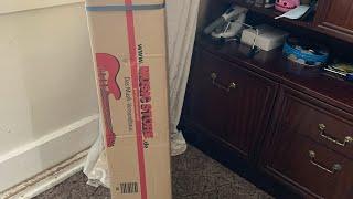 Unboxing of J&D ST-mini butterscotch blonde strat guitar