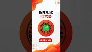 Hyperlink In MS Word.#shorts #shortvideo #trending #trendingvideo #video #msword#newshorts