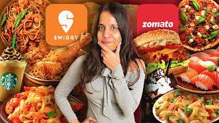 BEST RATED Food Challenge  - Zomato VS Swiggy | @sosaute