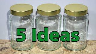 DIY / 5 Best Recycle Ideas From Glass Jars.