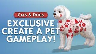 The Sims 4 Cats & Dogs: 30 MINUTES of Create A Pet Gameplay