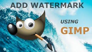 How to Add Watermark to an Image in GIMP