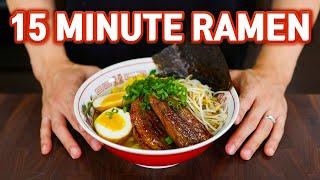 15 Minute Homemade RAMEN! Easy Miso Ramen Recipe!