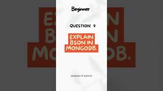 Explain BSON in MongoDB #shorts #ytshorts #codewithchitra