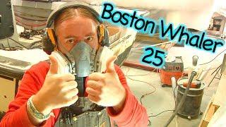 Transom Replacement ~ Cutting The Fiberglass And Removing The Old Core