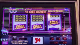 Triple Double Diamond BIG WIN 36 Free Games / Slot machine win on bonus