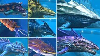 ALL HYBRID AQUATIC &  ALL VIP AQUATIC. All Max Level 40 | Jurassic World The Game - Megarchelon