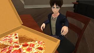 Eren's pizza is too hot (AOT VR)