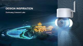 INQMEGA 2021 New 426 Floodlight PTZ Camera, Smart light, Night vision, Auto tracking demonstration