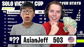 I Tried Coaching AsianJeff To Solo EARNINGS... (Fortnite)